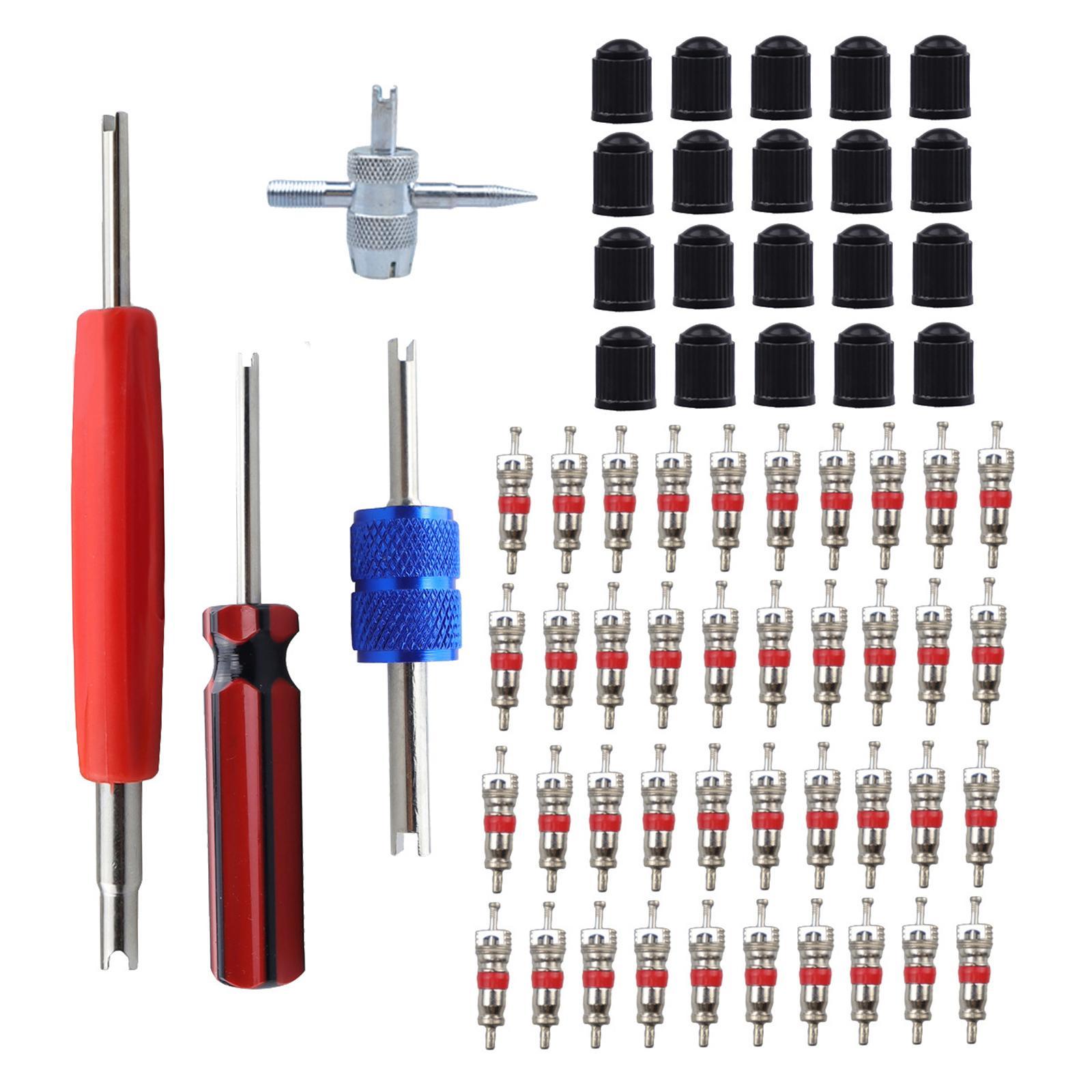 Stem Removal Tool Tyre Core Tool Set for Bike Spare Parts