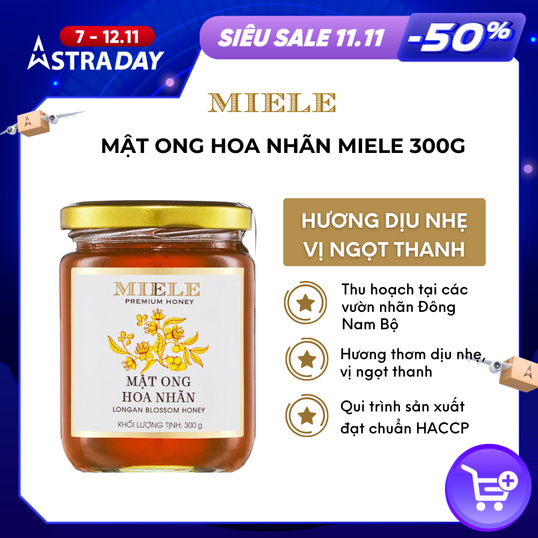 Mật Ong Hoa Nhãn Miele 300g