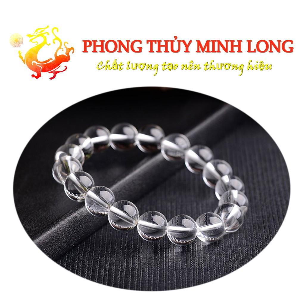 Vòng tay đá. Thach Anh Trắng chất lượng 5A hợp mệnh Kim và Thủy