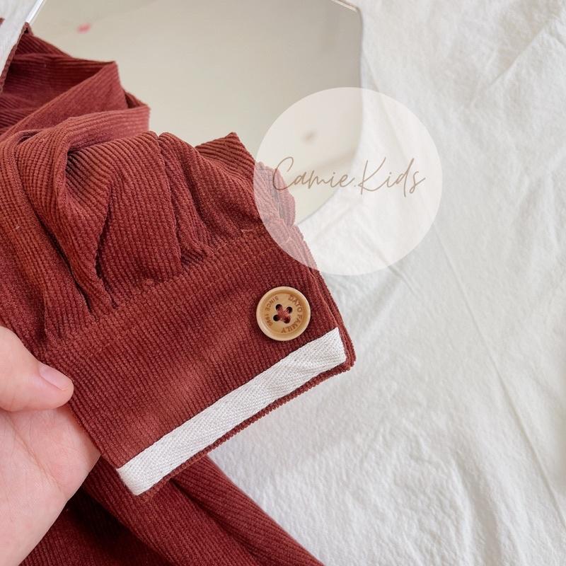 Váy dạ nhung trẻ em