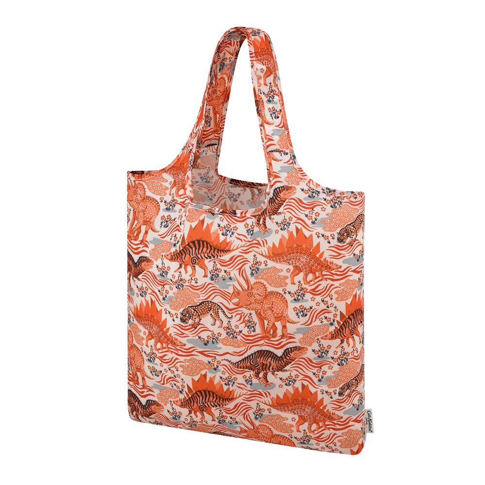 Cath Kidston - Túi đeo vai xếp gọn/Foldaway Shopper - Camo Dino - Cream -1041774