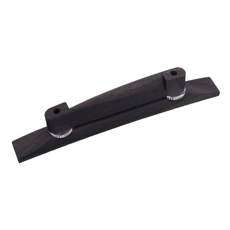 Adjustable Ebony Bridge for Archtop Jazz Guitar Parts Accessories