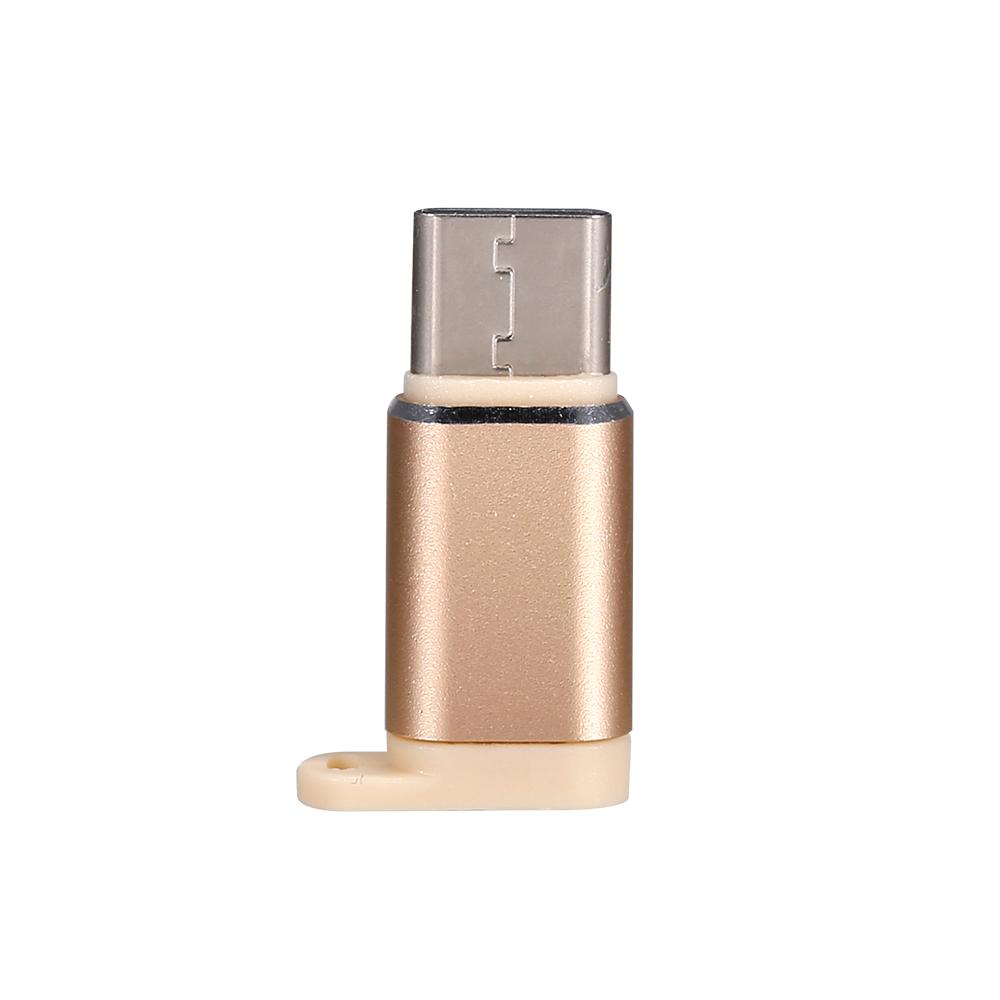 USB 3.1 Type-C Adapter Micro USB Female to Type-C Male OTG Adapter Converter Plug and Play OTG Connector Gold
