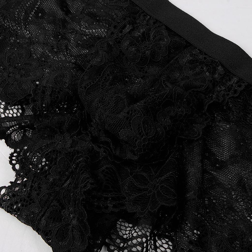 Prettyia 2 Pieces Sexy Men sheer Lace See Through Panties Briefs Underwear