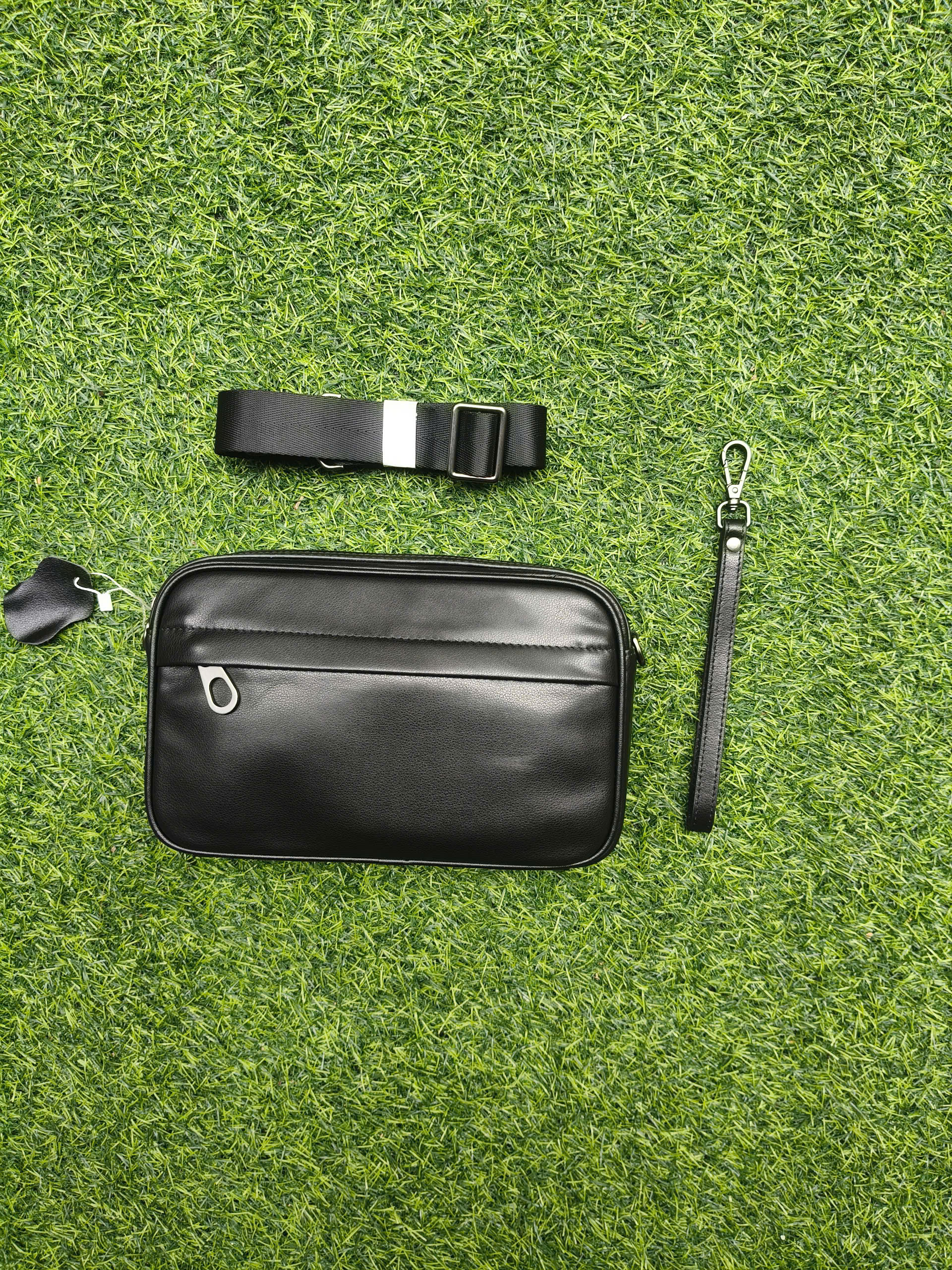 Ví cầm tay Túi đeo chéo nam mini da bò thật BAOHA LEATHER BHM8345