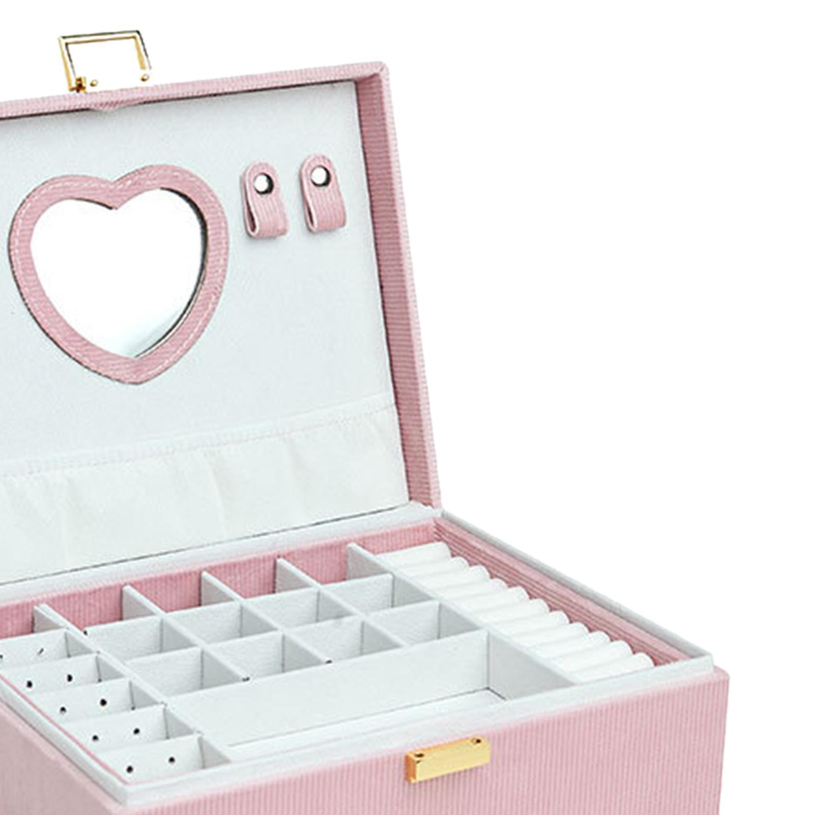 Jewelry Box Multifunctional Jewelry Storage Case, Earrings Bracelets Rings Jewelry Organizer