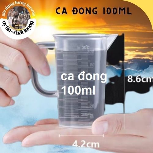 ly đong định lượng 100ml có vạch chia