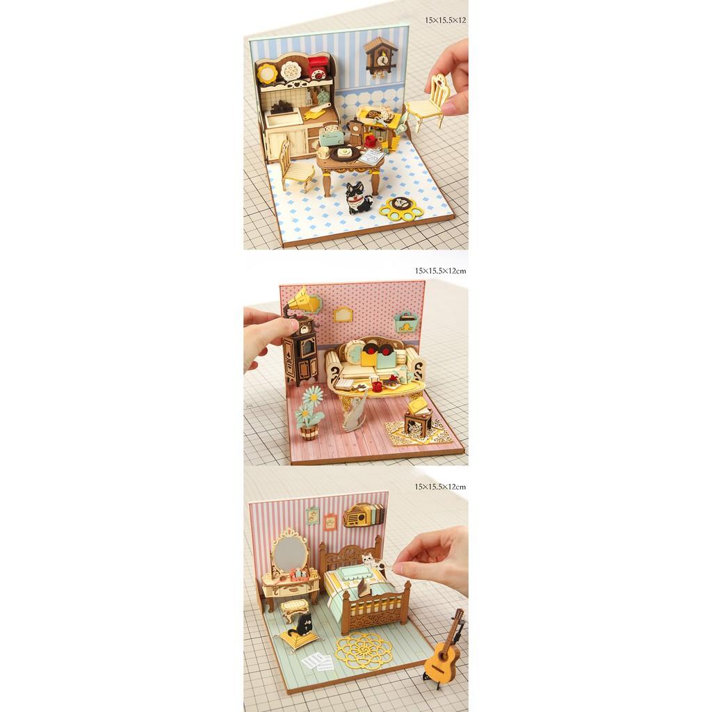 Mô hình 3D - Bộ tự lắp ráp mô hình mini chủ đề về đồ gia dụng trong nhà