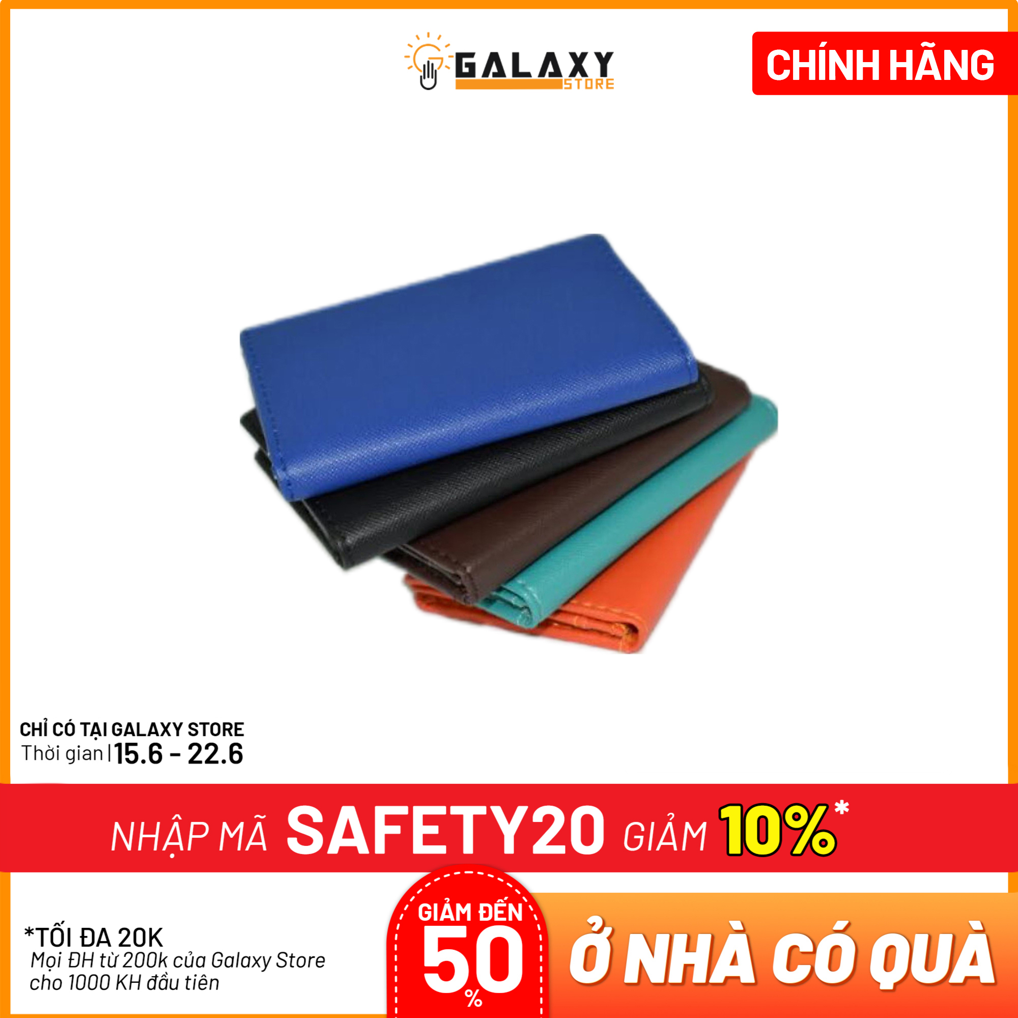 Ví Card Nhỏ Gọn Nam Nữ Galaxy Store Size Nhỏ Vừa Thẻ Ngân Hàng GVMBMINI  (Màu Ngẫu Nhiên)