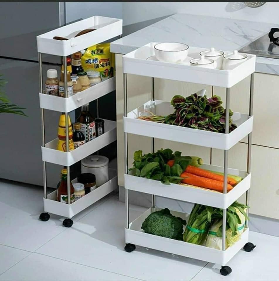 KỆ ĐỂ ĐỒ , 4 TẦNG CÓ BÁNH XE ĐA NĂNG