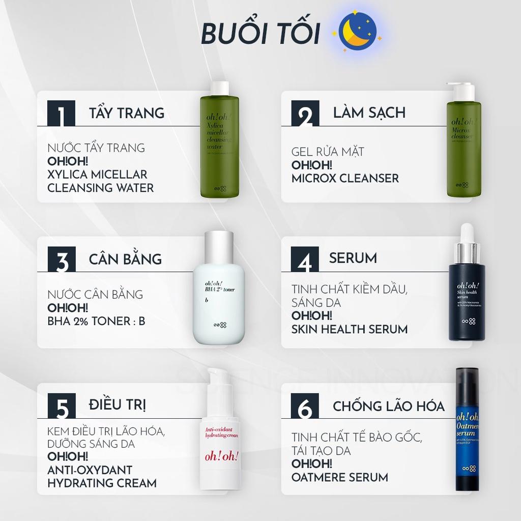 Nước Tẩy Trang Chuyên Sâu Phục Hồi Màng Lipid oh!oh! Xylica Micellar Cleansing Water