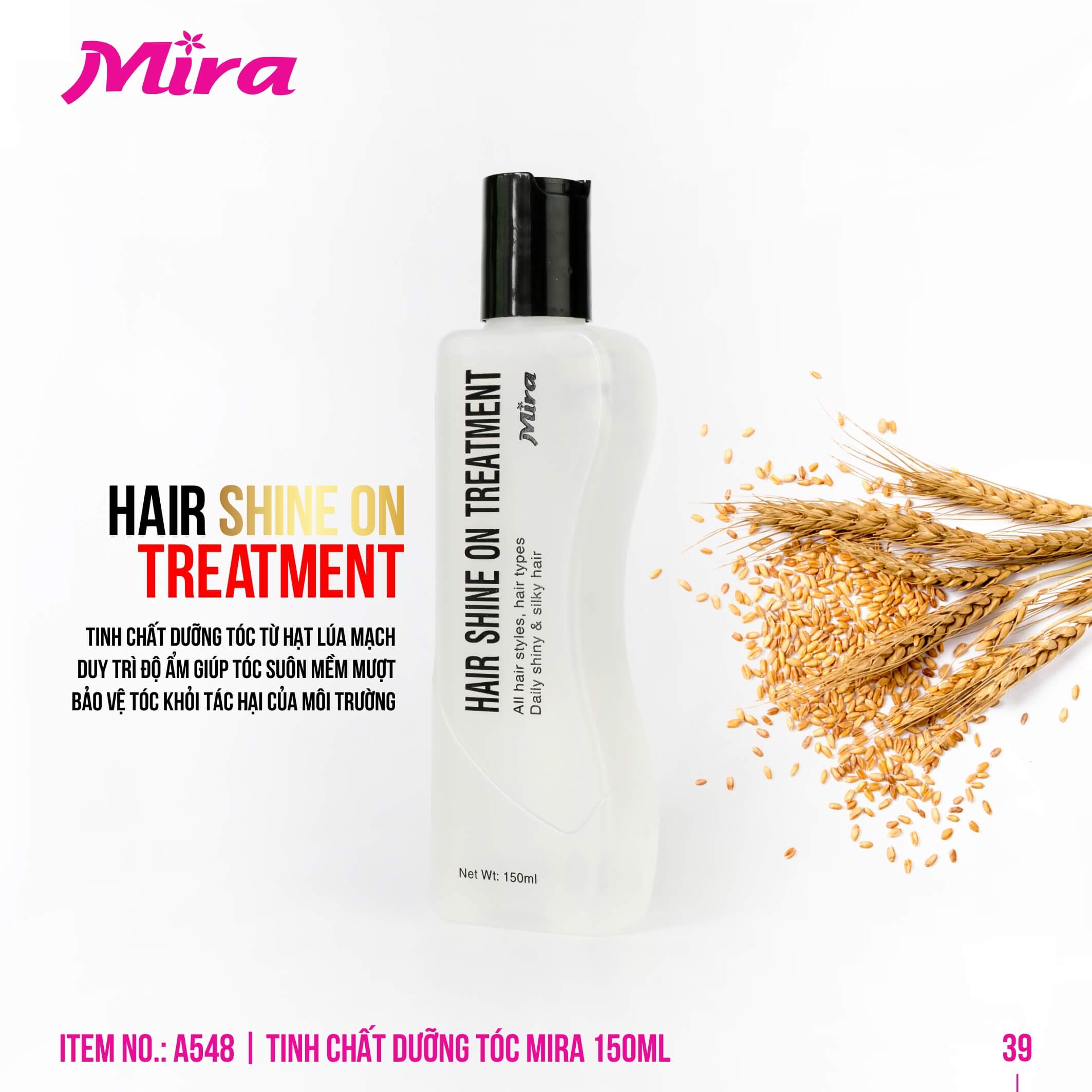 Tinh Chất Dưỡng Tóc Mira Hair Shine On Treatment 150ml A548