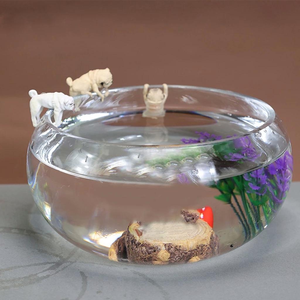 Chú Chó Pug Hoạt Hình Bằng Nhựa Resin Siêu Bền Treo Trang Trí Bể Cá