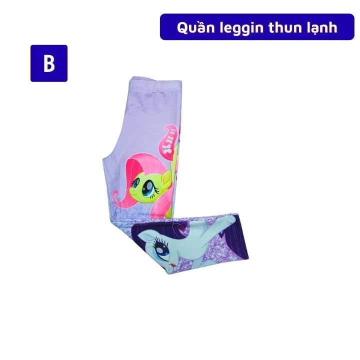 Quần leggin bé gái xinh đẹp hình Elsa - Pony từ 11-45kg - chất liệu cotton thun lạnh