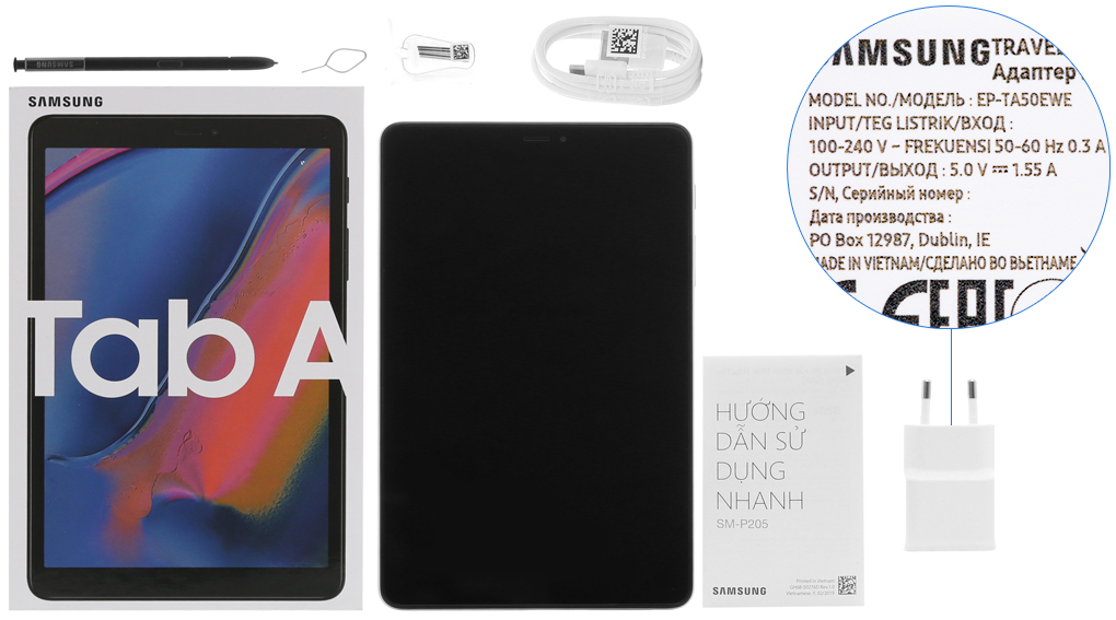 Máy Tính Bảng Samsung Galaxy Tab A 8 Plus P205N 2019 - Hàng Chính Hãng (Đã Kích Hoạt) Bảo Hành 12 Tháng