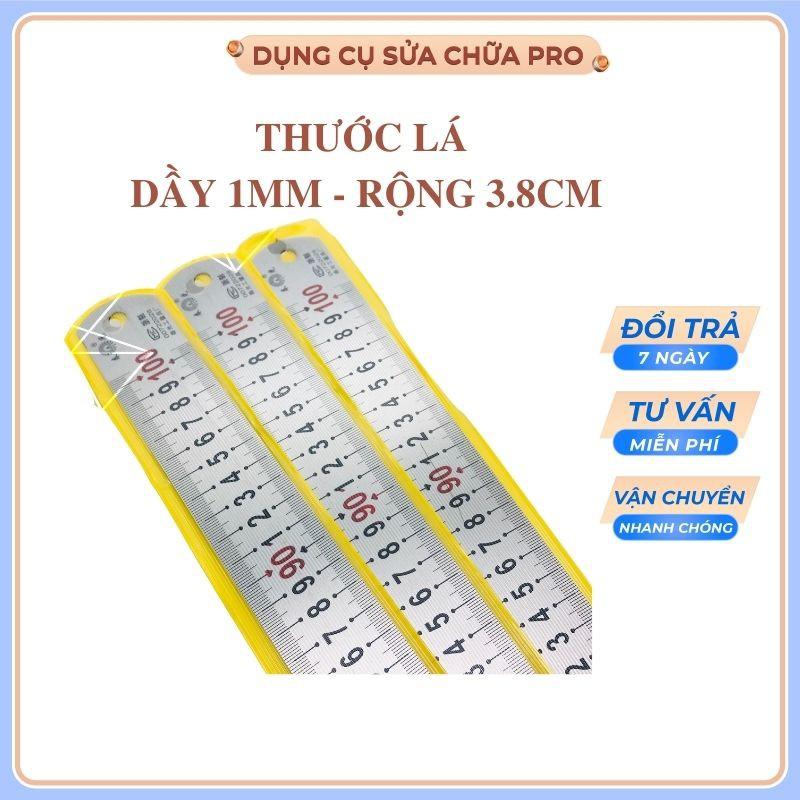 Thước lá thước kẻ  bản dầy 1mm ngang 3.8mm , không gỉ oxi hóa ăn mòn