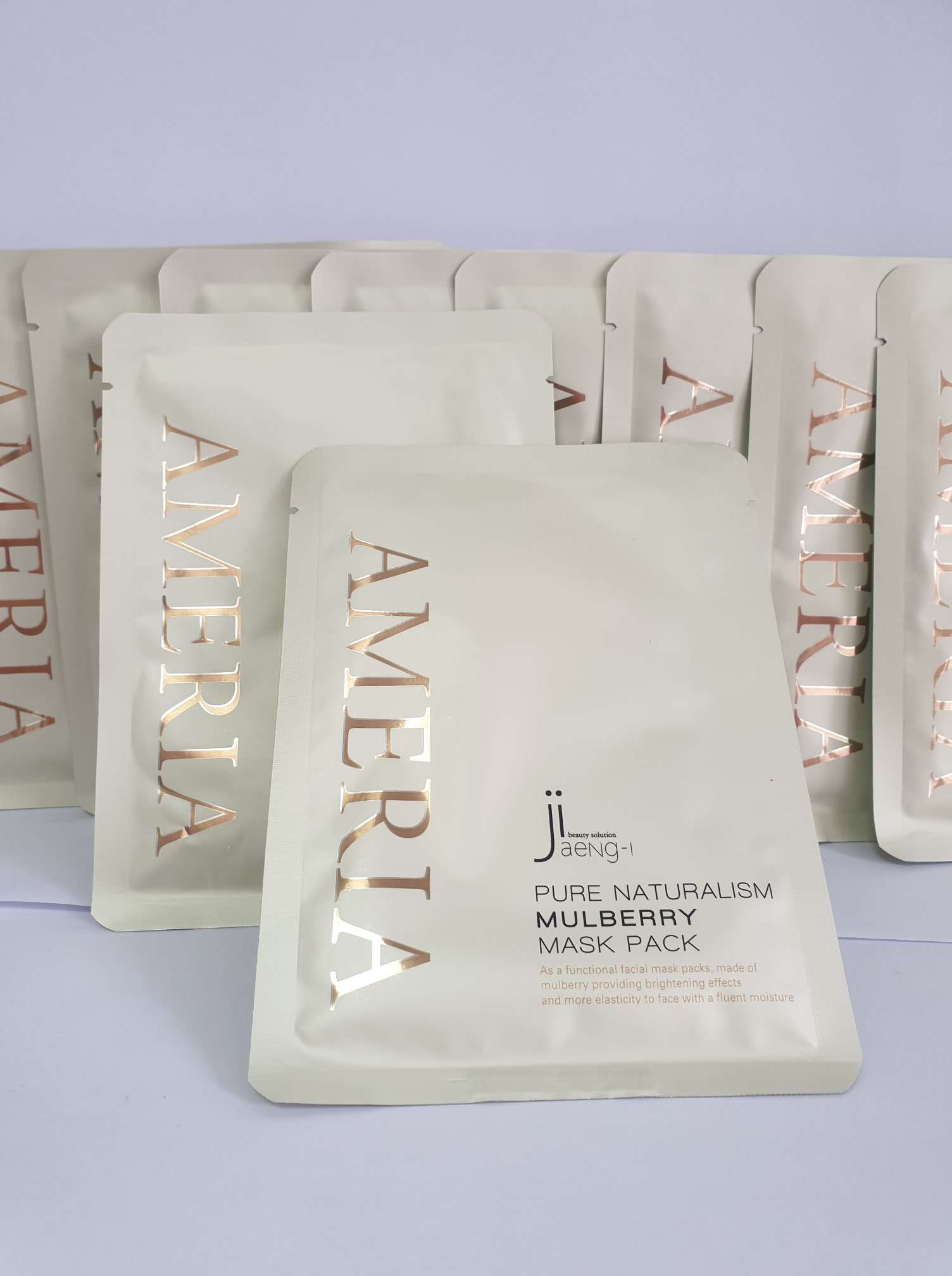 COMBO HỘP 10 MẶT NẠ DƯỠNG TRẮNG AMERIA PURE NATURALISM MULBERRY MASK PACK