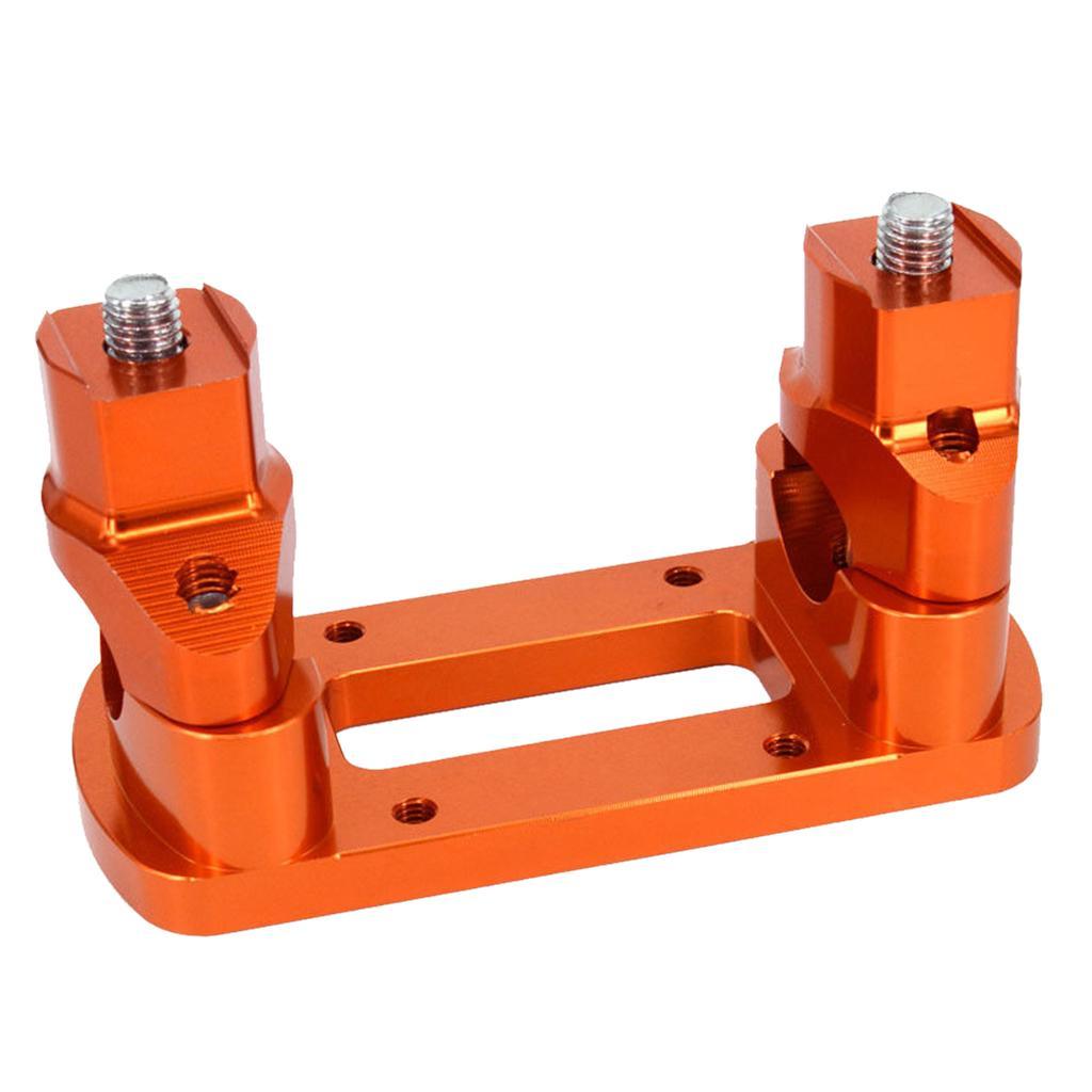 Aluminum Motorcycle HandleBar Fat Bar Risers Mount Clamp For 125-530