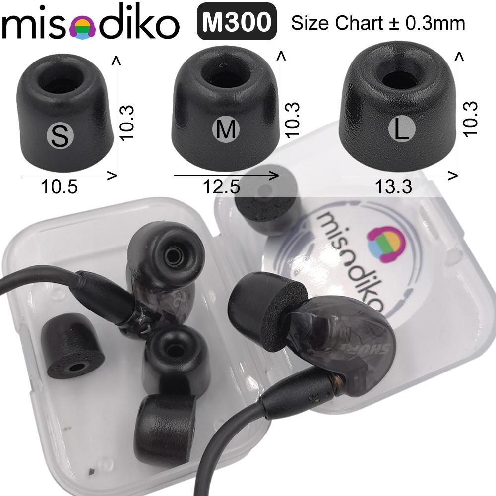 Set 3 Cặp Nút Tai Nghe Thay Thế Bằng Cao Su Non Cho Misodiko M300