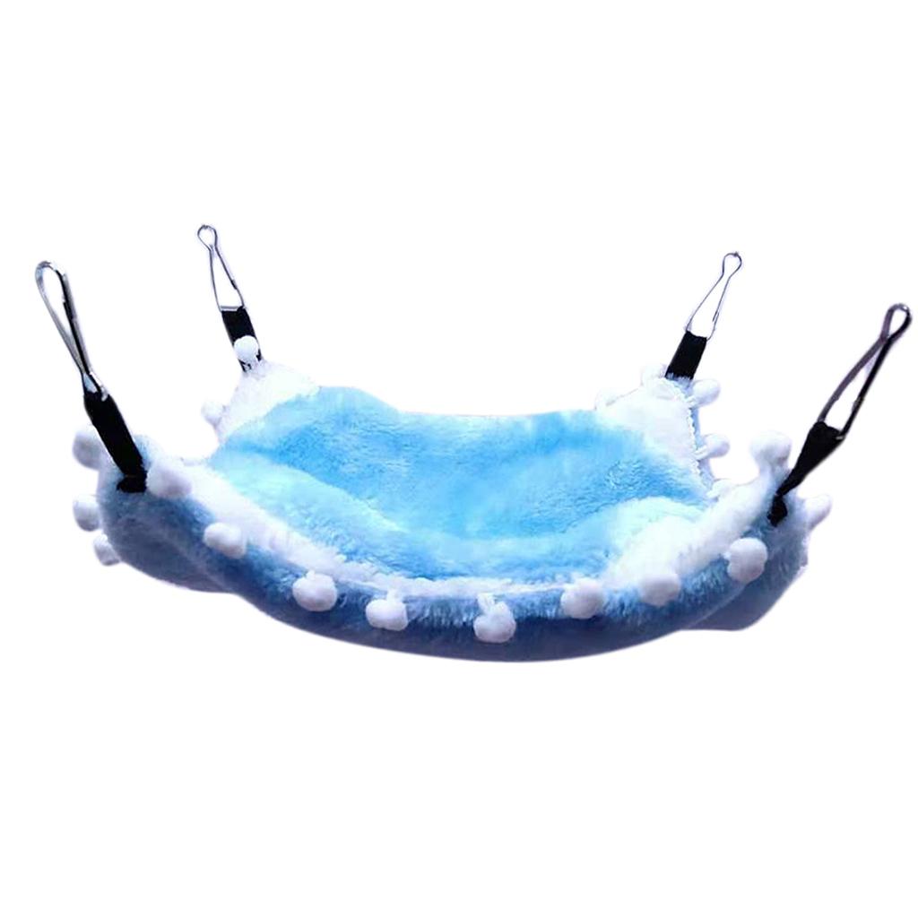 Small Animals Warm Hammock Hamster Sleep Bed For Small Pet Blue-S