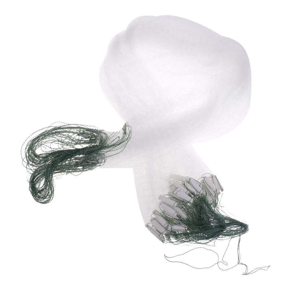 2x Fishing Net With Float Fish Trap Monofilament Small Mesh Gill Casting Net