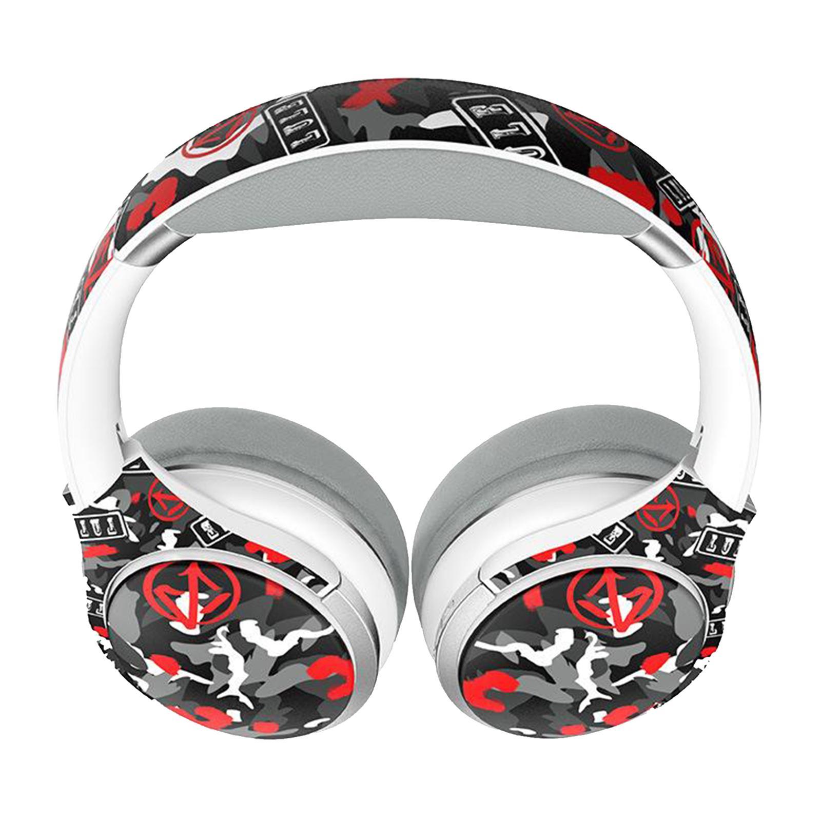 Bluetooth Headphones Over Ear Foldable Built-in Mic Soft Earmuffs