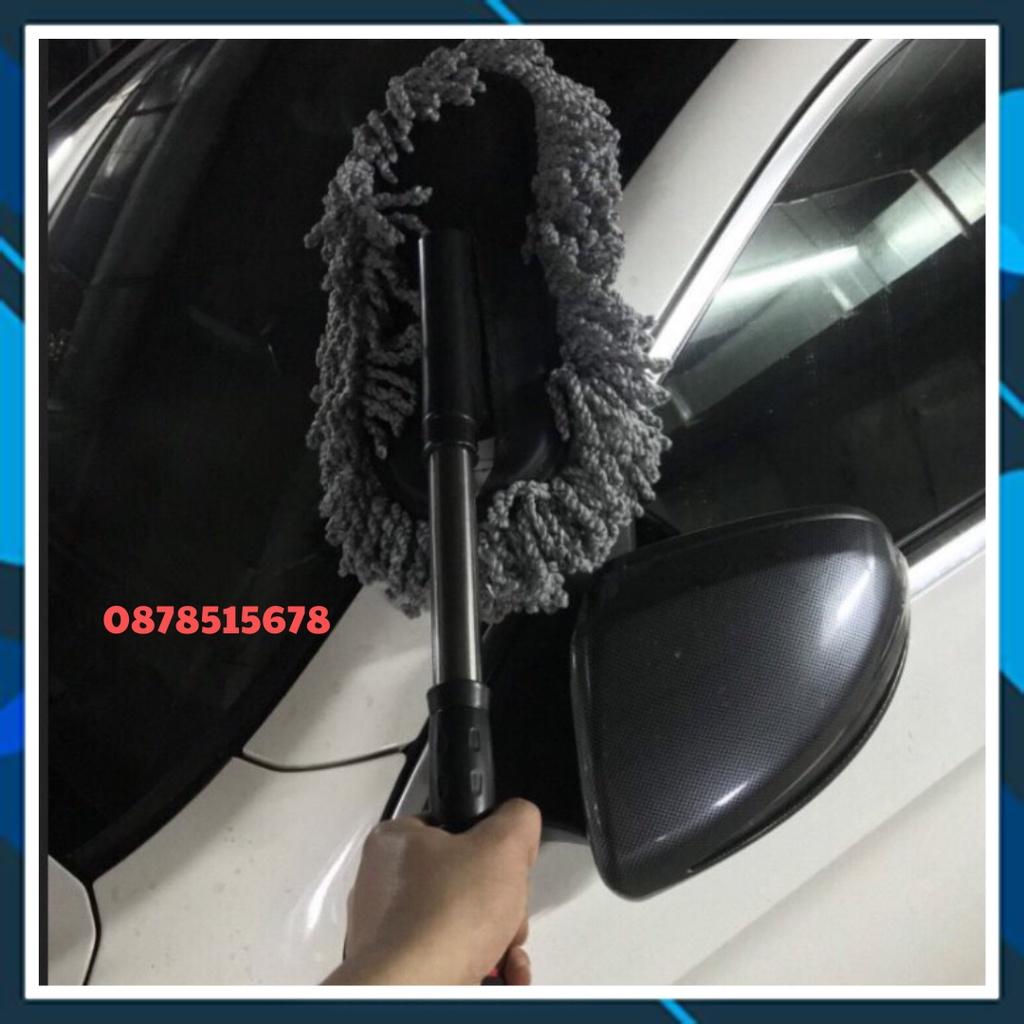Bộ Chổi Lau Xe Sợi Dầu Cỡ Lớn - Chổi Đa Năng Lau Bụi Kiêm Rửa Xe Ô Tô - Cam Kết Hàng Chất L