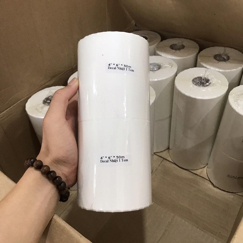 Giấy in nhiệt A6, giấy in đơn hàng A6 bóc dán, in mã vạch vận chuyển 100x150mm-Xprinter chất lượng in nét - hàng chính hãng