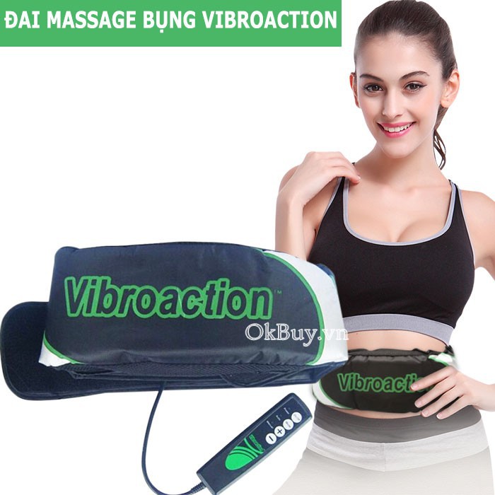Đai Massage Bụng Tan Mỡ Máy Mát Xa Bụng VIBROACTION cao cấp làm thon eo tại nhà