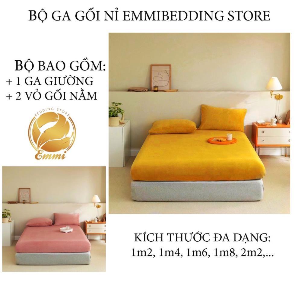 Bộ ga gối nỉ STORE miễn phí bo chun và làm ga phủ theo yêu cầu