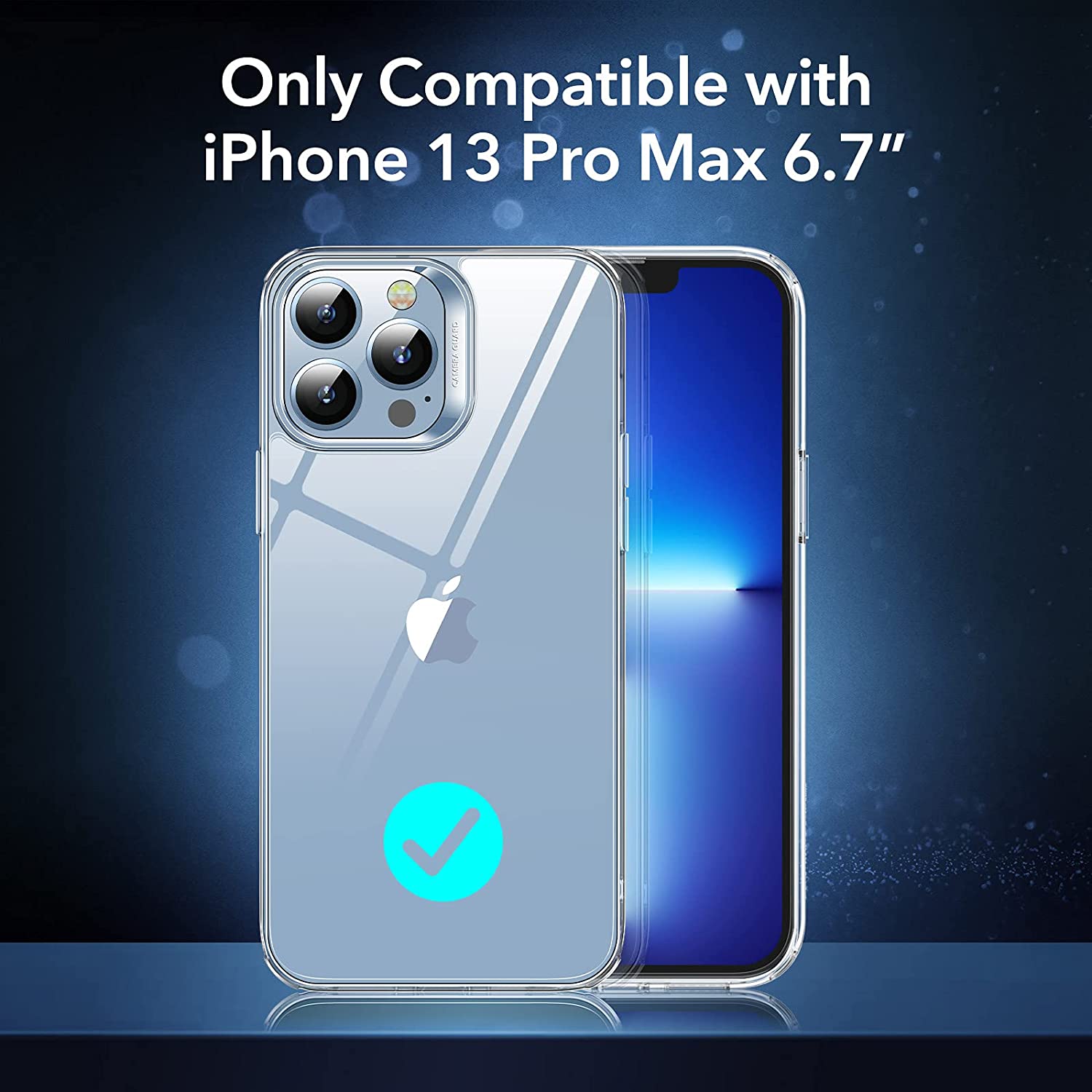 Ốp Lưng Cho iPhone 13 / 13 Pro / 13 Pro Max ESR Classic Hybrid Shock-Absorbing Case (Mặt Lưng Kính Cường Lực) - Hàng Nhập Khẩu