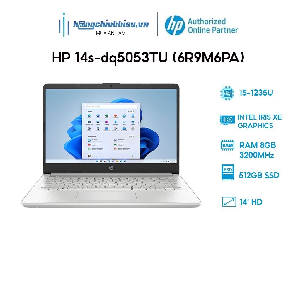 Laptop HP 14s-dq5053TU (6R9M6PA) (i5-1235U | 8GB | 512GB | Intel Iris Xe Graphics | 14' HD | Win 11) Hàng chính hãng