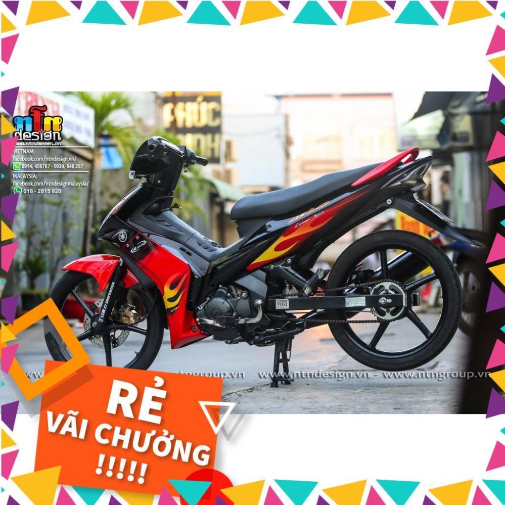 Tem Rời Exciter 2009 Mẫu Lửa Đỏ Vàng Đen