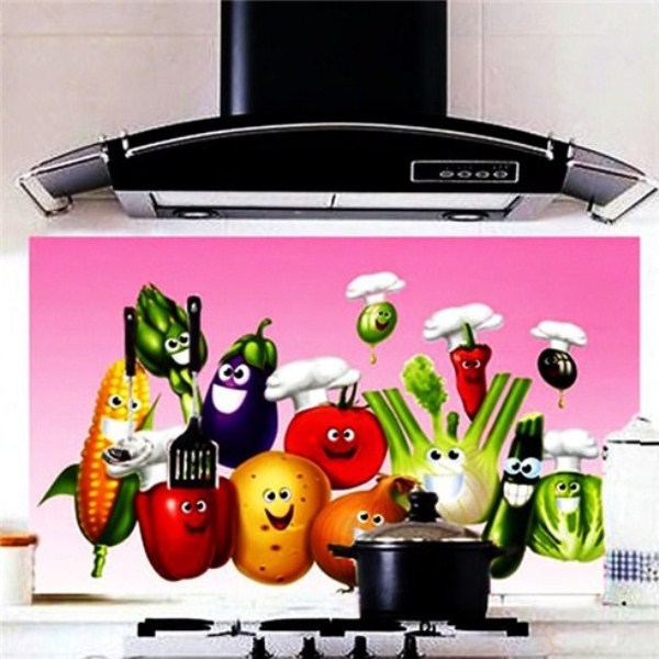 Bộ 2 Giấy dán bếp chịu nhiệt loại lớn 60x90cm - giao mẫu ngẫu nhiên