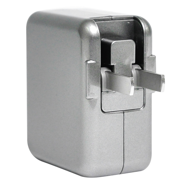 Adapter Sạc Pisen Dual USB iPad Charger 1A/2A TS-FC026 (Silver) - Hàng Chính Hãng