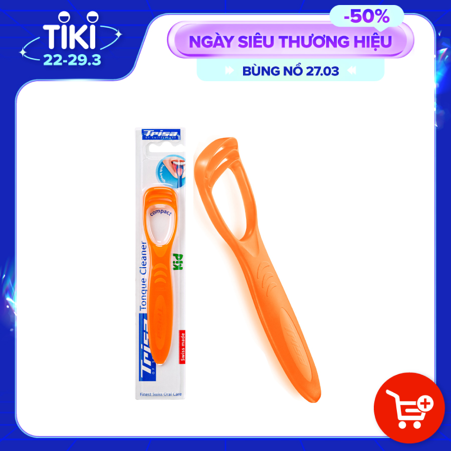 Dụng Cụ Cạo Lưỡi Trẻ Em Trisa Kid 