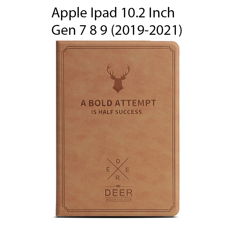 Bao Da Cover Dành Cho Apple Ipad 10.2 Inch 2019 Vân Da Tuần Lộc