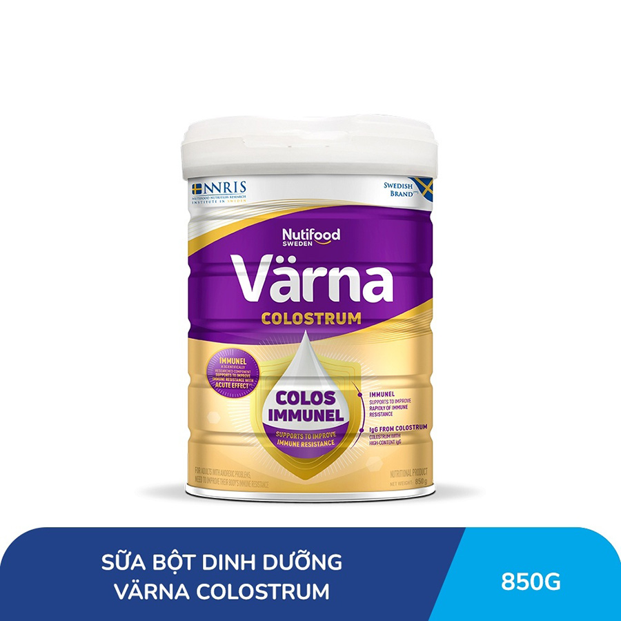 Sữa bột dinh dưỡng Varna Colostrum lon 850gr