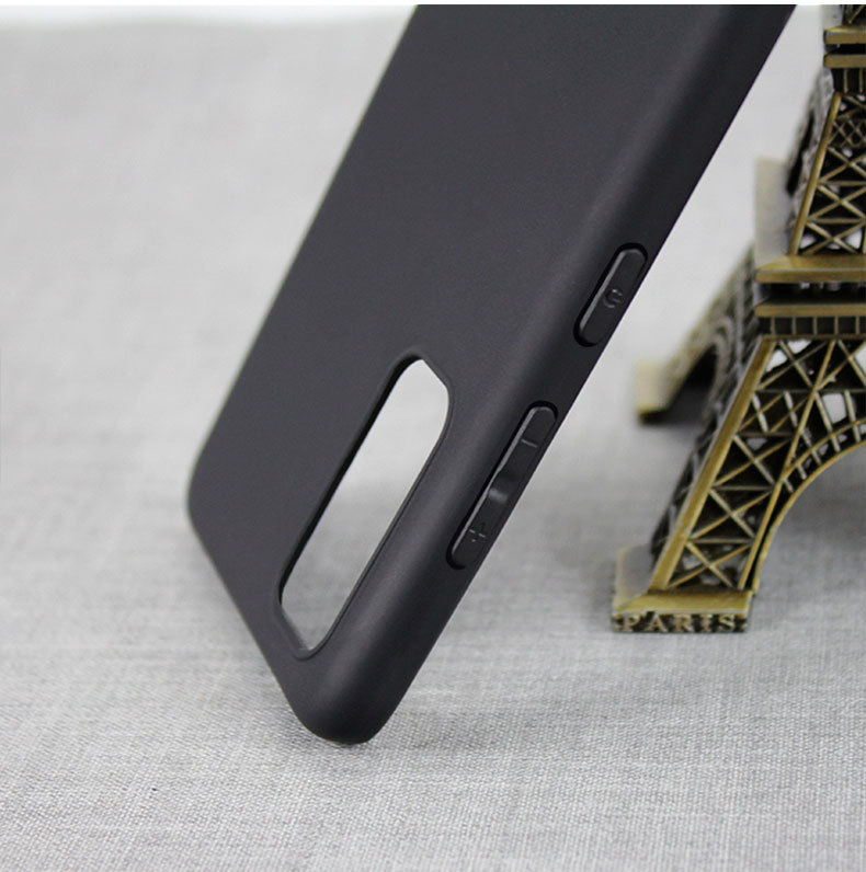 Ốp lưng silicon dẻo màu đen cho Samsung Galaxy S20 Plus