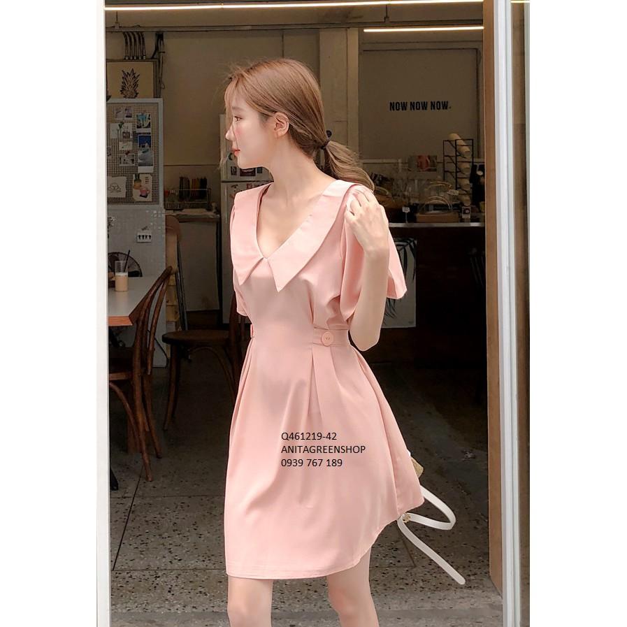 Q461219 ĐẦM XÒE CỔ SEN THIẾT KẾ