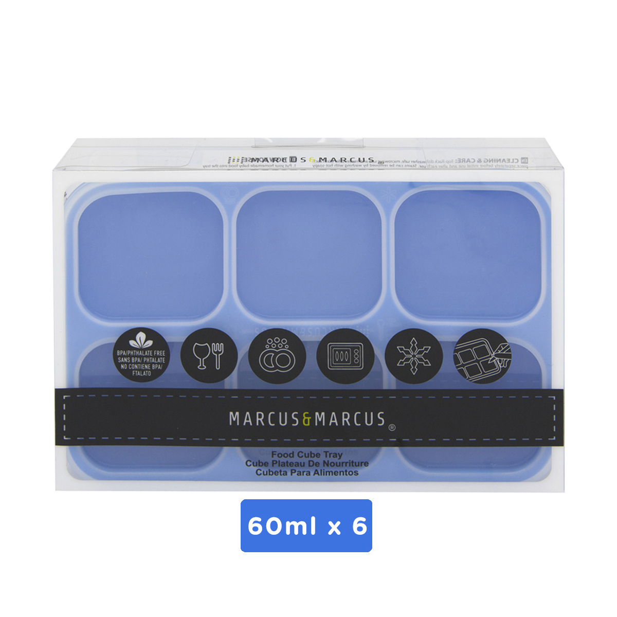 Khay silicon trữ đông đồ ăn dặm cho bé Marcus & Marcus