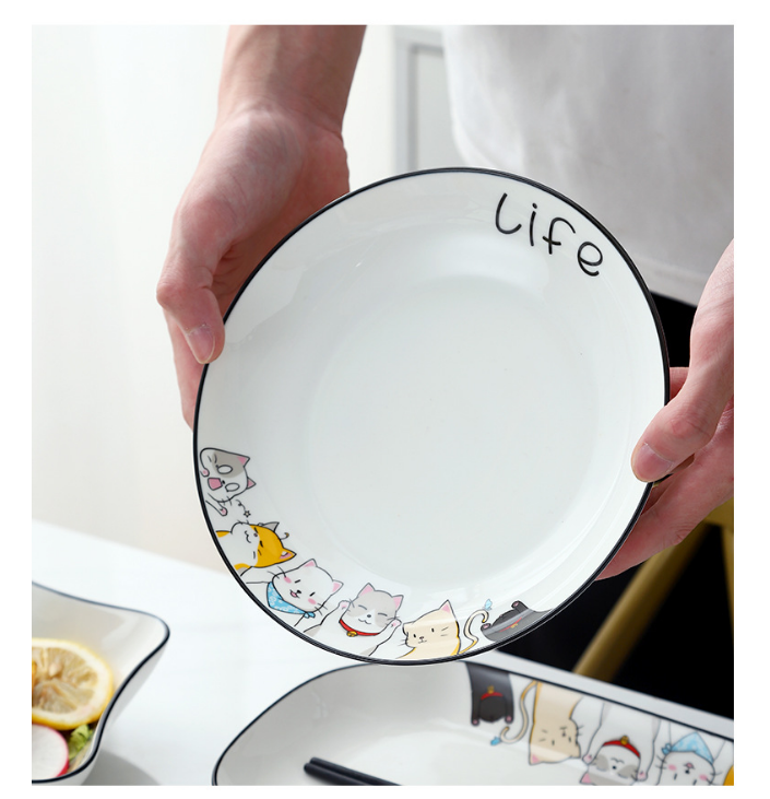Set 4 đĩa mèo life