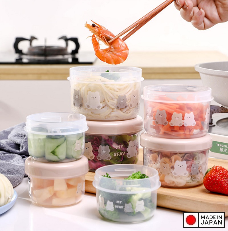 Hộp đựng thực phẩm Nakaya Pot Bear 300ml - Hàng nội địa Nhật Bản nhập khẩu chính hãng