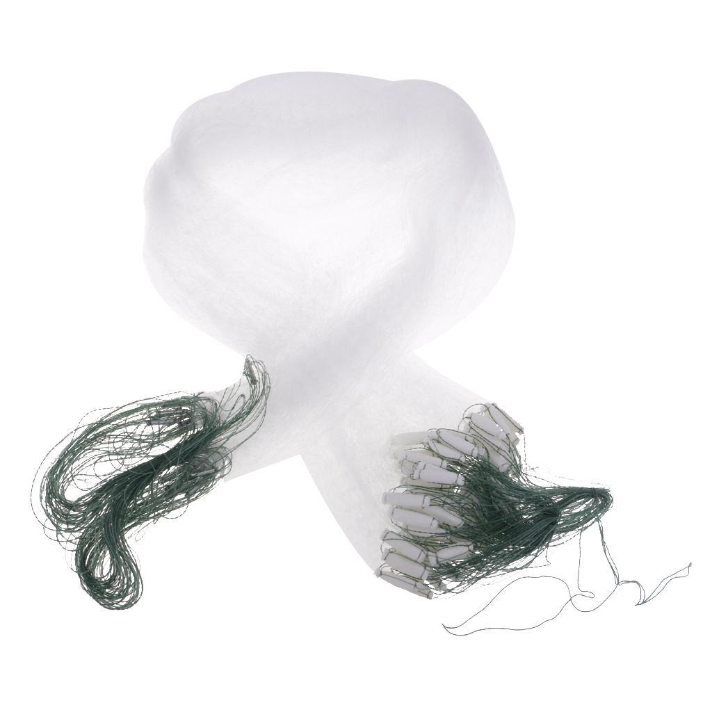 2x Fishing Net With Float Fish Trap Monofilament Small Mesh Gill Casting Net