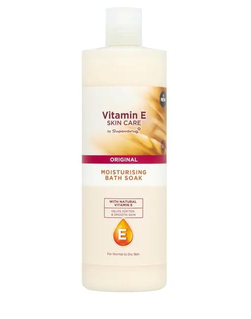Sữa tắm ngâm bồn Superdrug Vitamin E  Moisturising Bath Soak 500ml