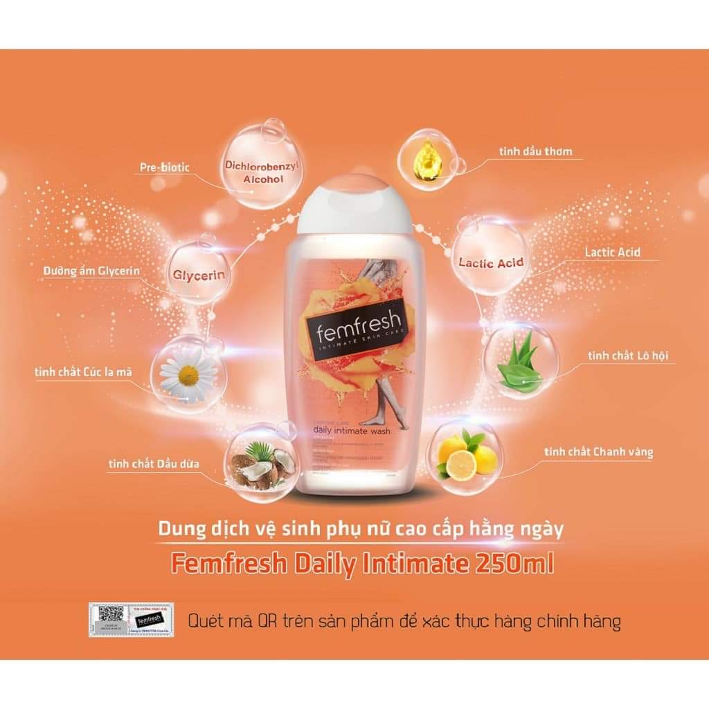 Dung Dịch Vệ SInh Phụ Nữ Femfresh Daily Intimate Wash 250ml ( Anh Quốc)