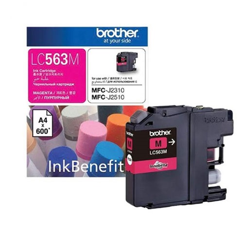 Mực In Phun Brother Lc - 563 Sử Dụng Cho Các Dòng Máy Brother Mfc - J2310, J2510 Mfc - J3720, J3520 - Hàng Chính Hãng - Đỏ Magenta