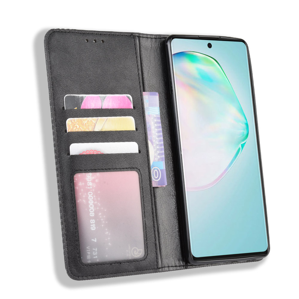 Bao da dạng ví, nam châm dành cho Samsung Galaxy S10 Lite, A91, M80s Luxury Leather Case - Hàng nhập khẩu