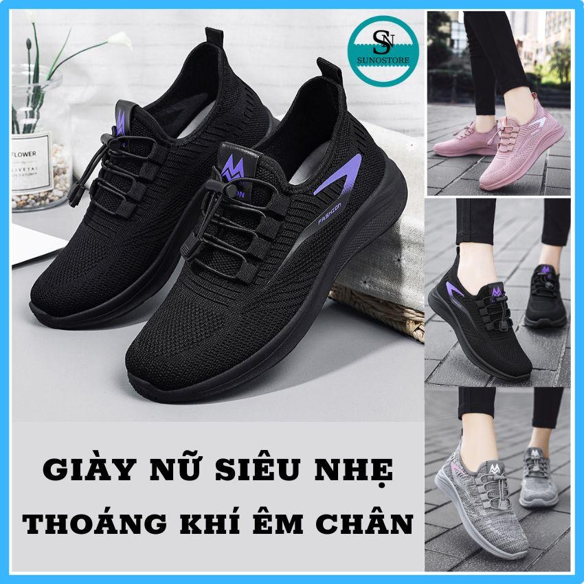 Giày Thể Thao Nữ Siêu Nhẹ Êm Chân Thoáng Khí Mẫu Mới Sử Dụng Đa Năng Chạy Bộ,Đi Làm,Tập Gym,Chơi Thể Thao GTTN30