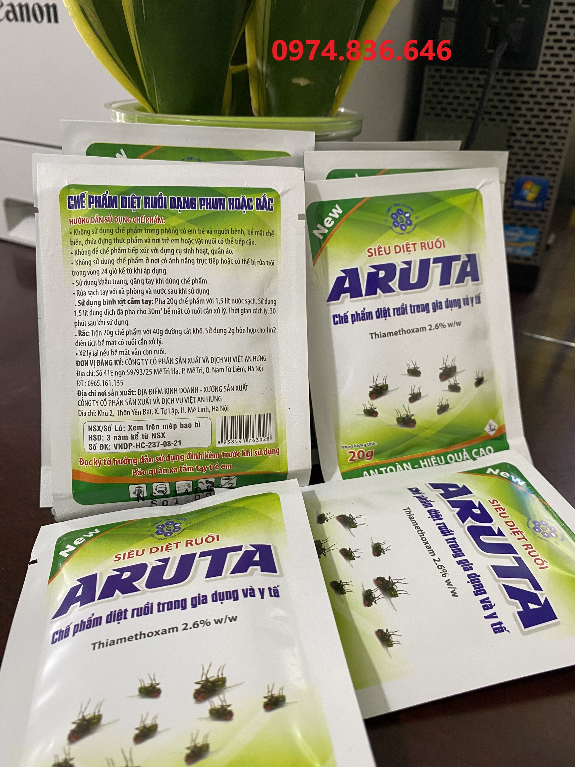 SIÊU DIỆT RUỒI ARUTA 20g/gói